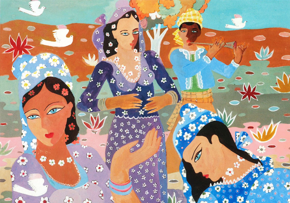 QUATRE JEUNES FILLES EN FLEURS" de Ali Ben Salem